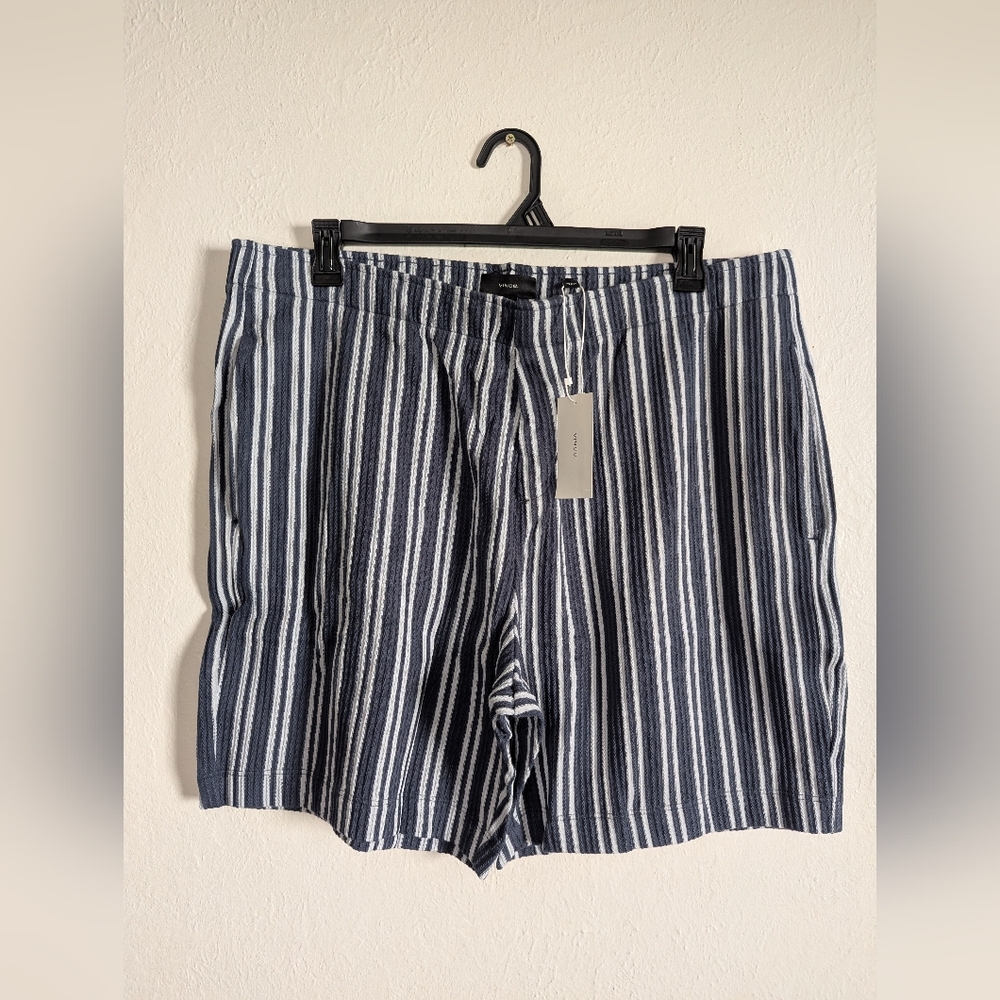 NWT Vince Jacquard Stripe Cotton Blend Men's Shorts Size XL